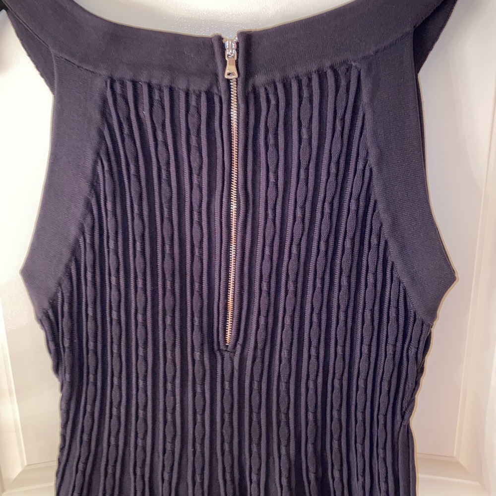 Milly Black Fit-and-Flare Mini Dress - Picture 6 of 7